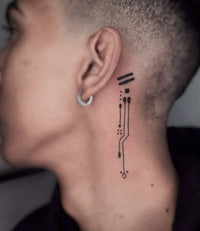 Netrunner semi-permanent temporary tattoo