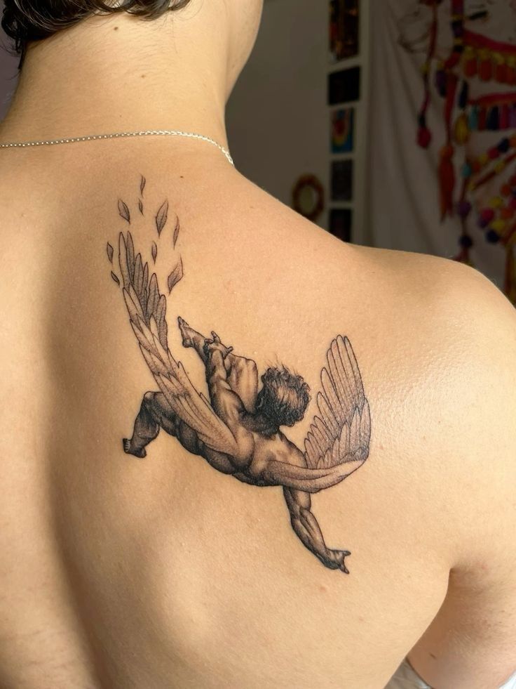 Fallen Angel semi-permanent temporary tattoo
