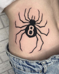 Spider 8 semi-permanent temporary tattoo