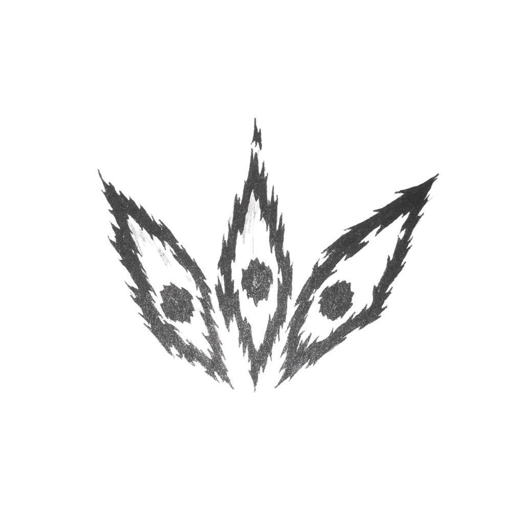 Asura's Eyes temporary tattoo design