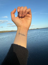 Freedom semi-permanent temporary tattoo