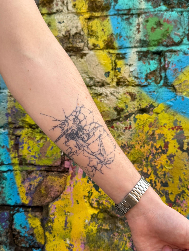 Pain semi-permanent temporary tattoo