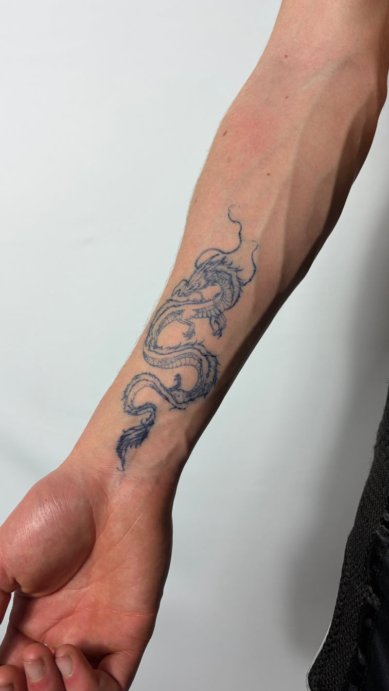 Dragon semi-permanent temporary tattoo
