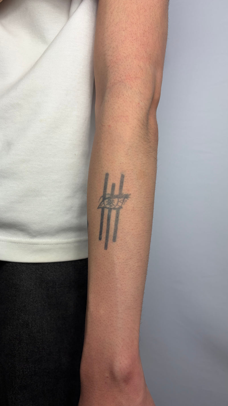 Upper 3 Eye semi-permanent temporary tattoo