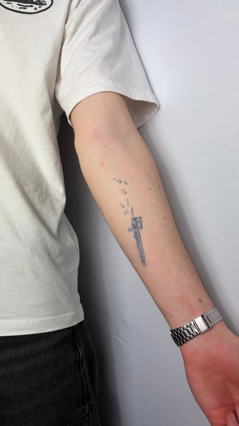 Petal Sword semi-permanent temporary tattoo