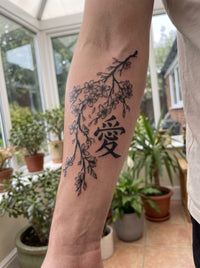 Love Sakura semi-permanent temporary tattoo