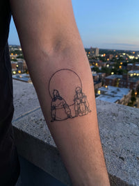 Moon Love semi-permanent temporary tattoo