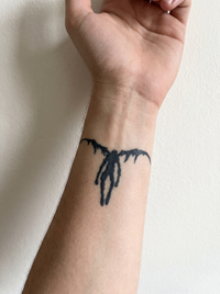 Ryuk semi-permanent temporary tattoo
