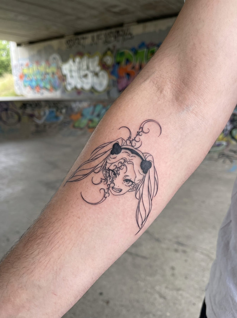Rebecca semi-permanent temporary tattoo