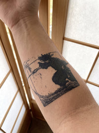 The Calm Samurai semi-permanent temporary tattoo