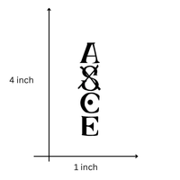 Ace temporary tattoo design