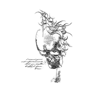 Sacrifice Skull temporary tattoo design