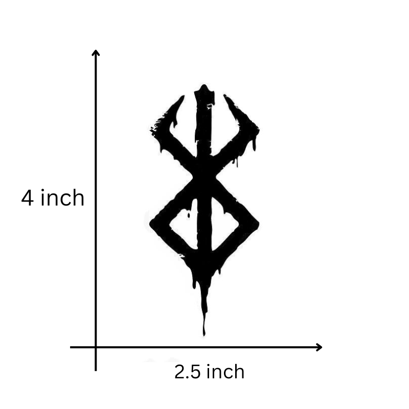 Bleeding Mark Of Sacrifice temporary tattoo design