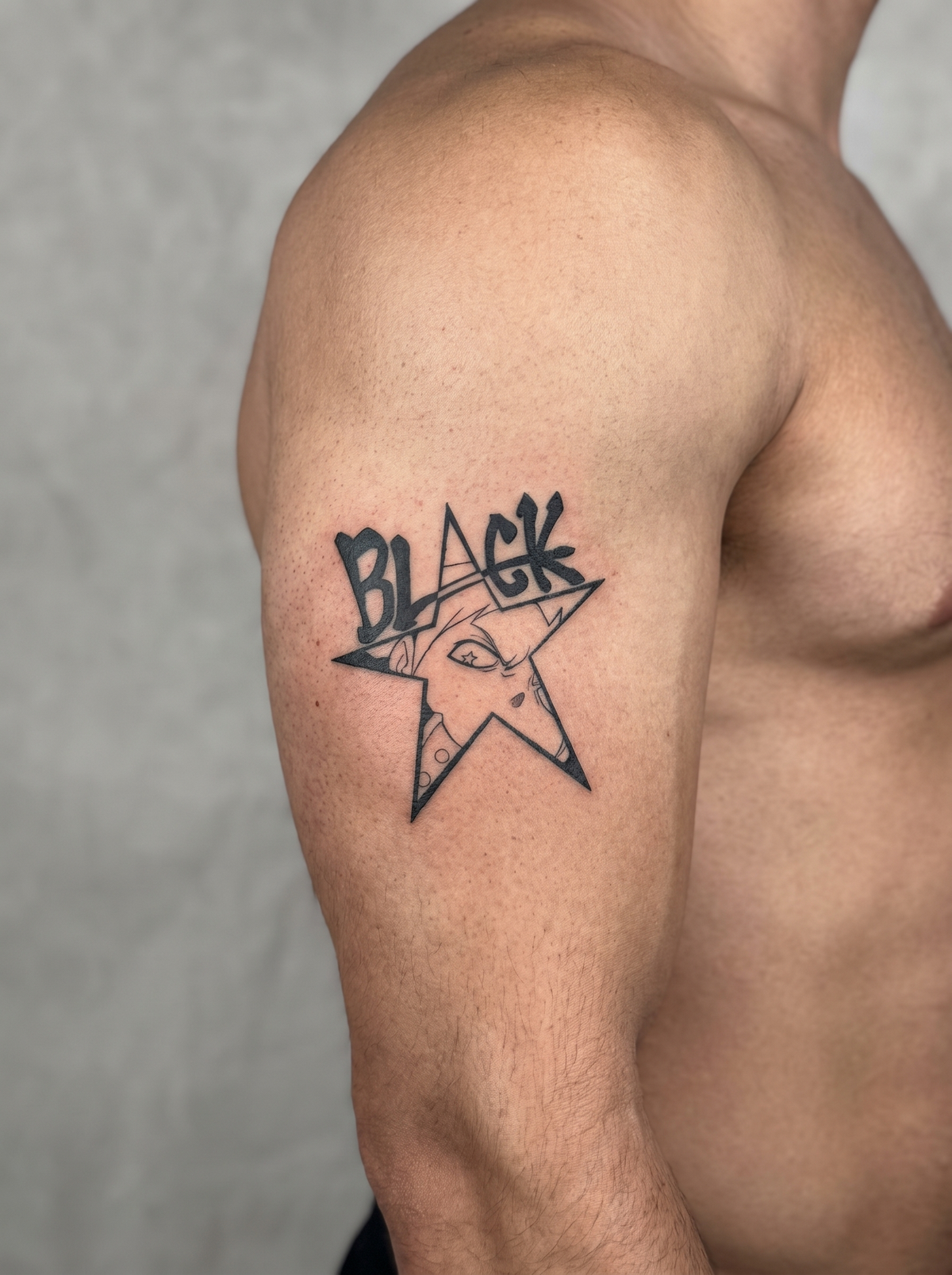 Black Star semi-permanent temporary tattoo