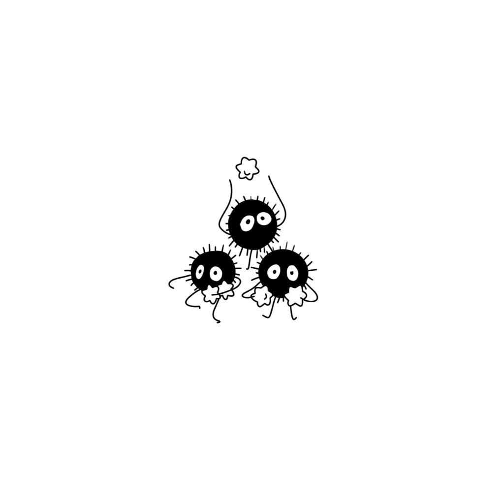 Soot Sprite 2 temporary tattoo design