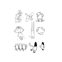 Cat Sheet temporary tattoos