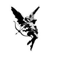 Cupid's Arrow temporary tattoo design