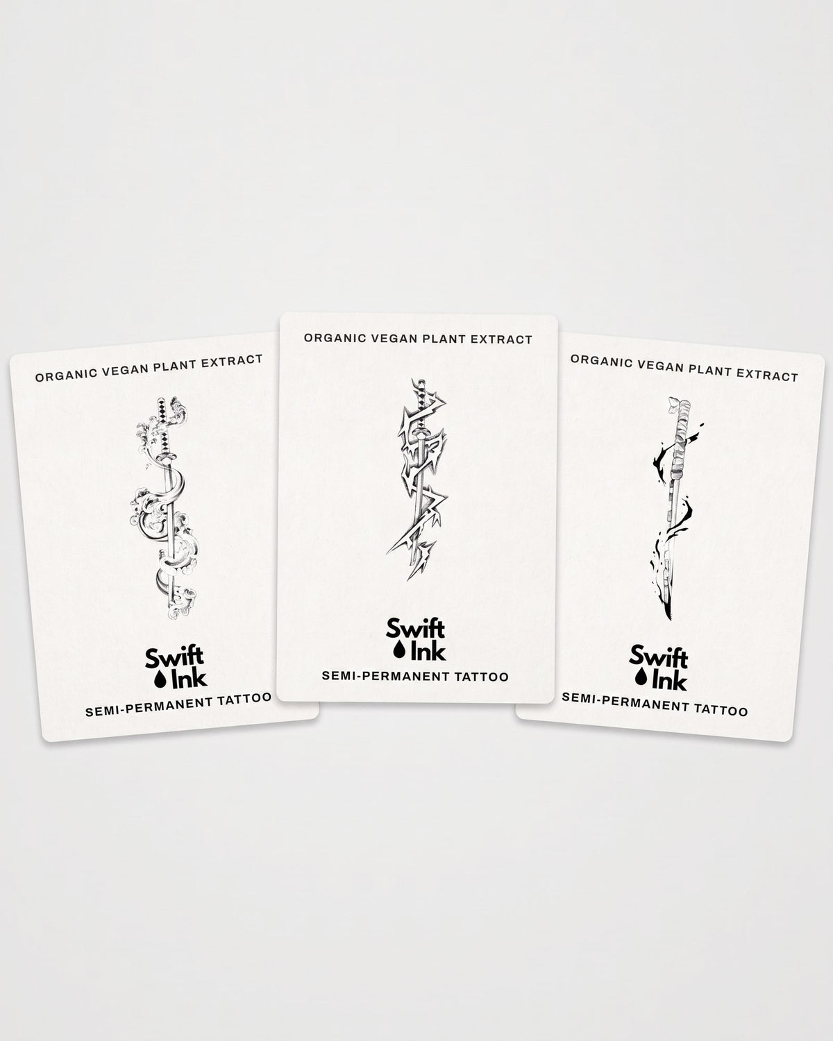 Demon Hunter Bundle - 3 semi-permanent tattoo cards from Swift Ink