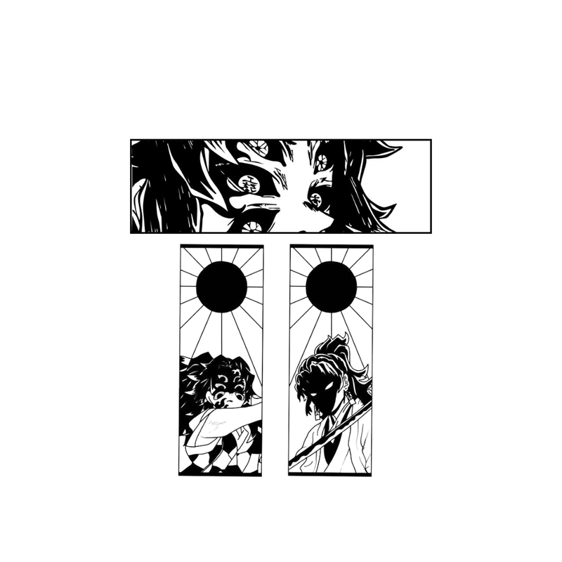 Demon Slayer Sheet temporary tattoos