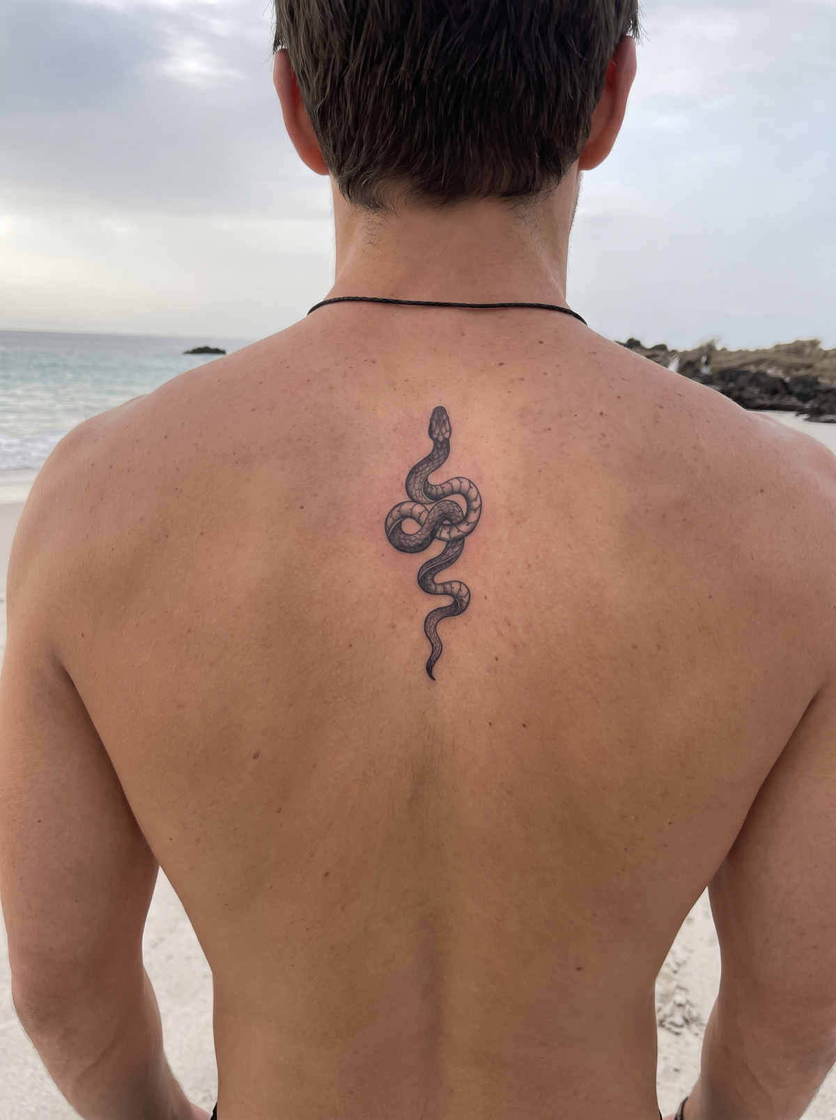 Snake semi-permanent temporary tattoo