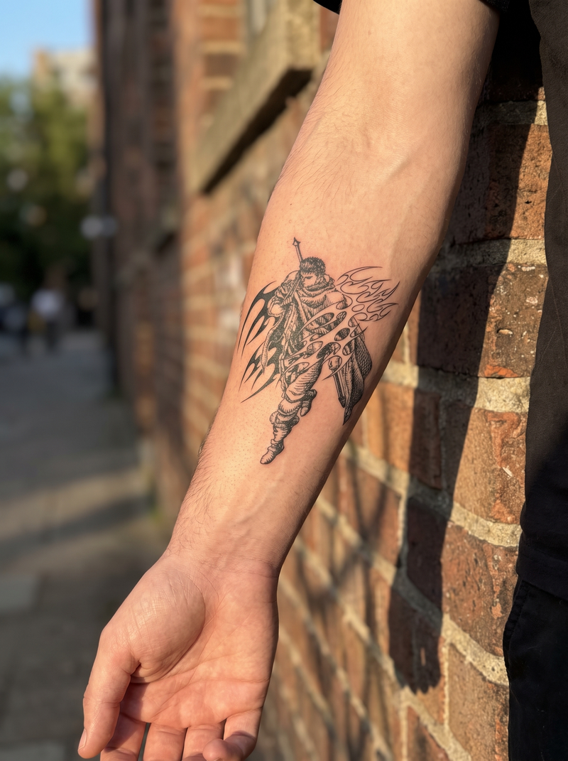 Guts semi-permanent temporary tattoo