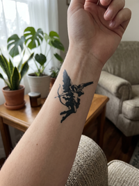 Cupid's Arrow semi-permanent temporary tattoo