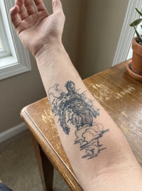 Weather Report semi-permanent temporary tattoo