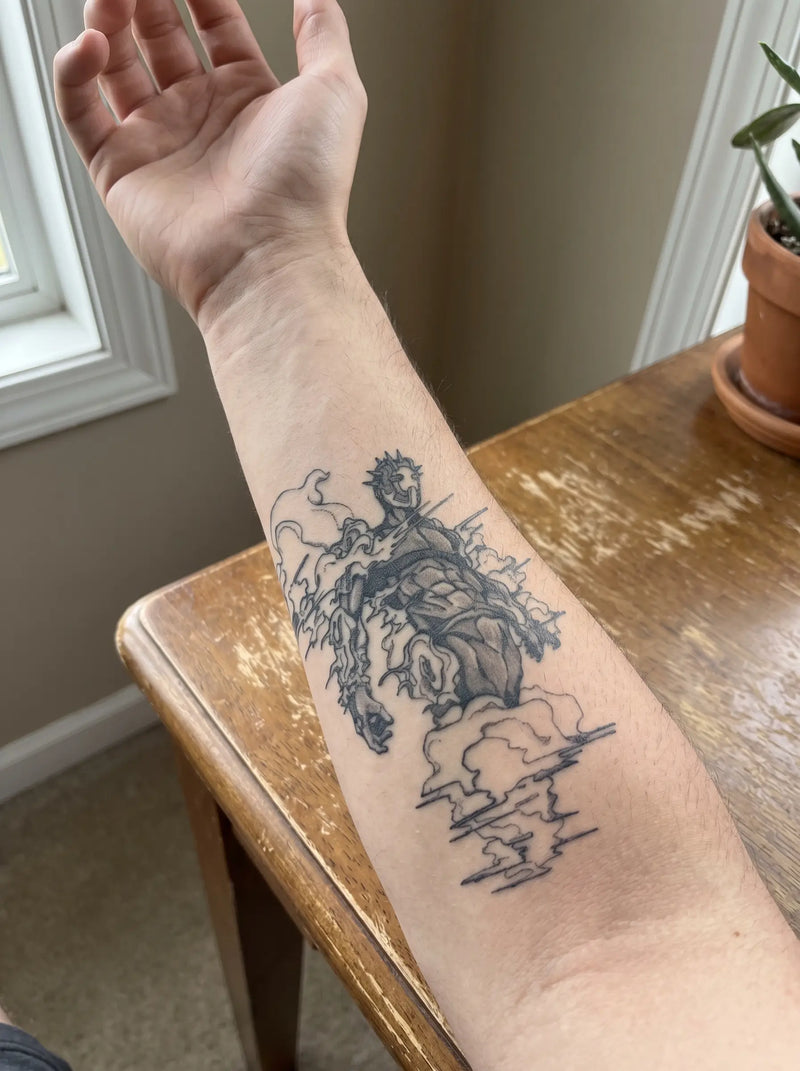 Weather Report semi-permanent temporary tattoo
