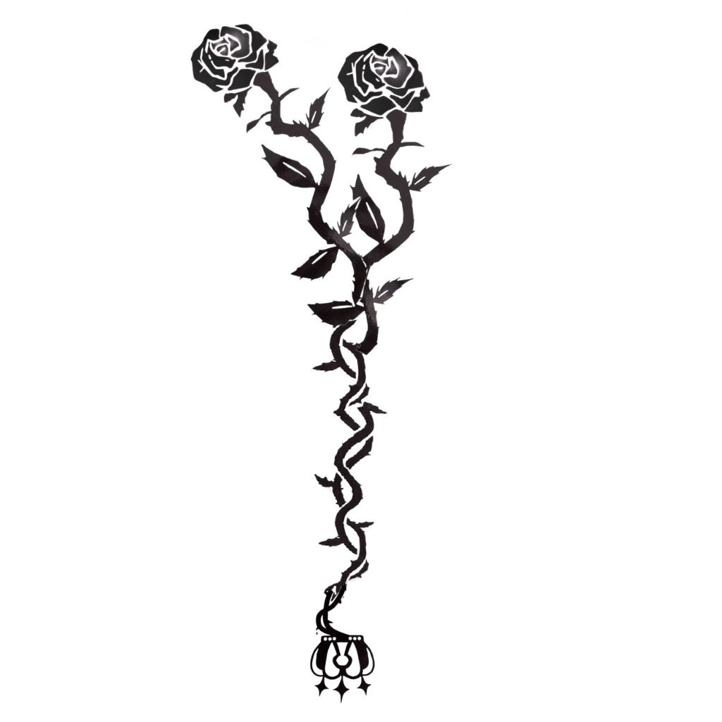 Kaiser Rose temporary tattoo design