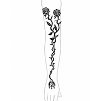 Kaiser Rose semi-permanent temporary tattoo