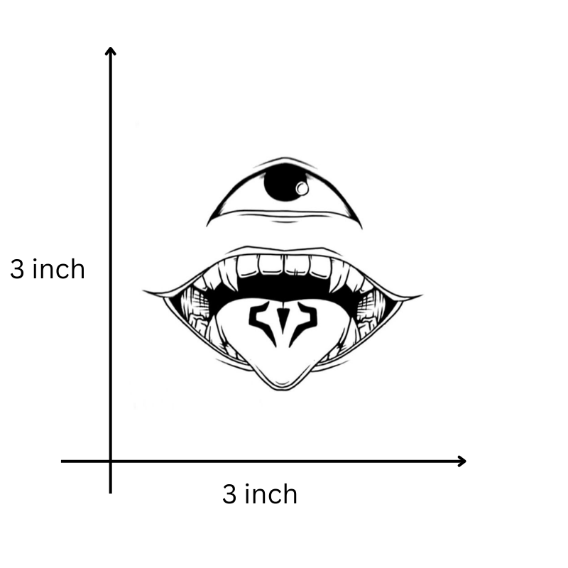 Smile temporary tattoo design
