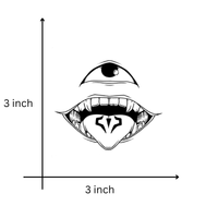 Smile temporary tattoo design