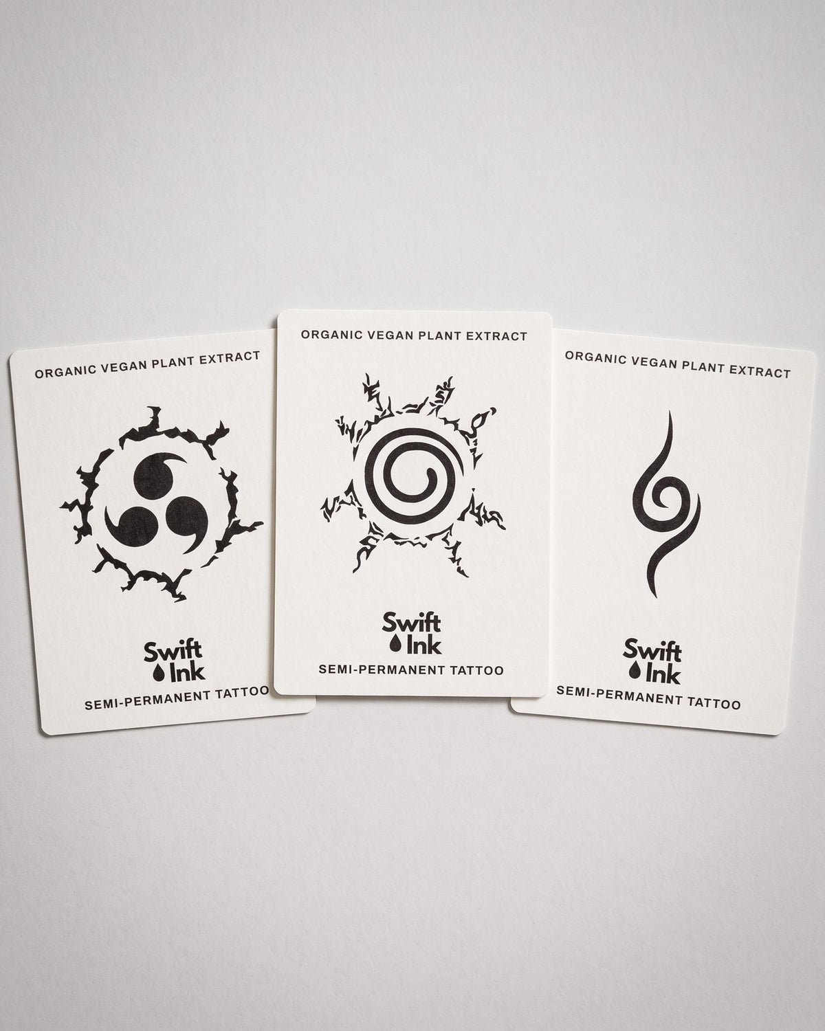 Ninja Bundle - 3 semi-permanent tattoo cards from Swift Ink