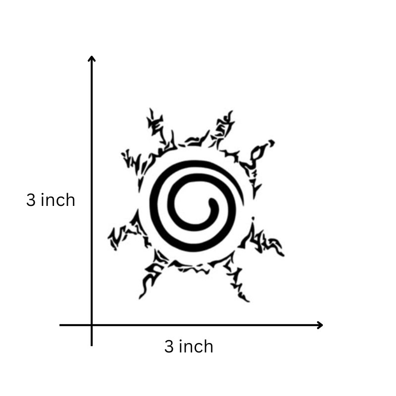Mark temporary tattoo design