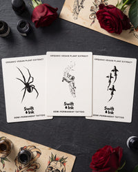 Original Bundle - 3 semi-permanent tattoo cards from Swift Ink