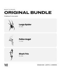 What's inside the Original Bundle: the designs and their sizes