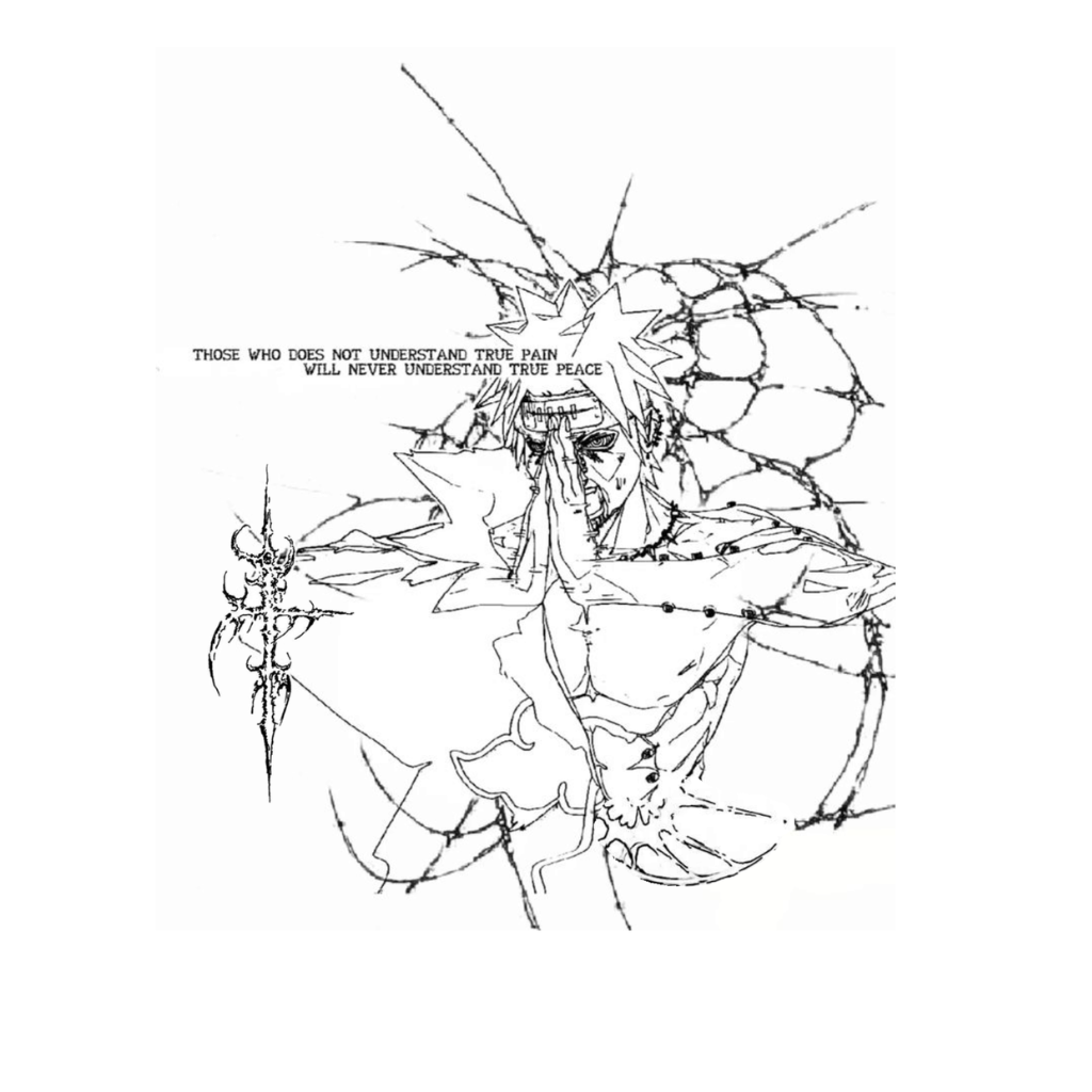 Pain temporary tattoo design