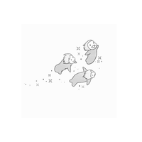 Flying Fishes temporary tattoo design