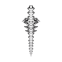 Sandvestian temporary tattoo design