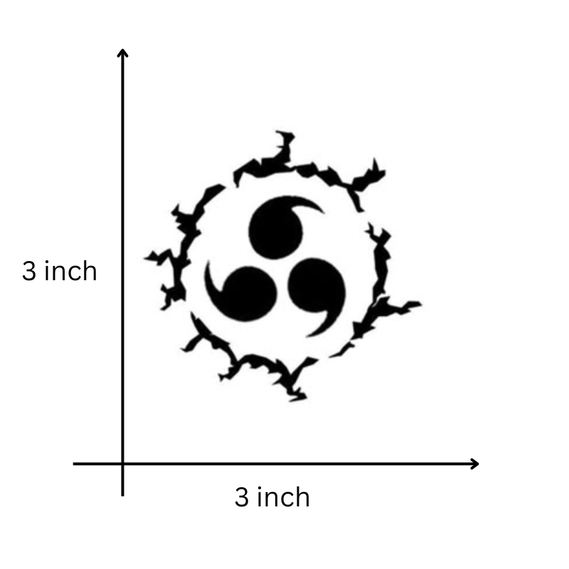 Curse Mark temporary tattoo design