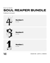 What's inside the Soul Reaper Bundle: the designs and their sizes