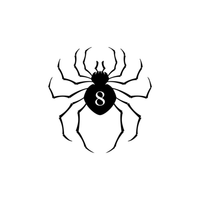 Spider 8 temporary tattoo design