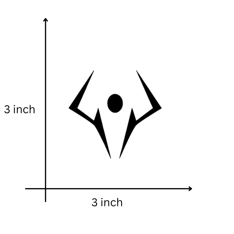 Sukuna Mark temporary tattoo design