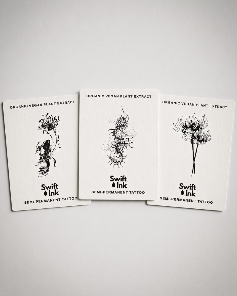 Ghoul Bundle - 3 semi-permanent tattoo cards from Swift Ink