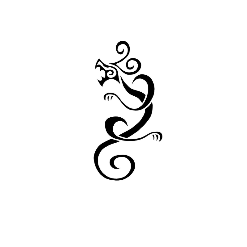 Dragon Symbol semi-permanent temporary tattoo