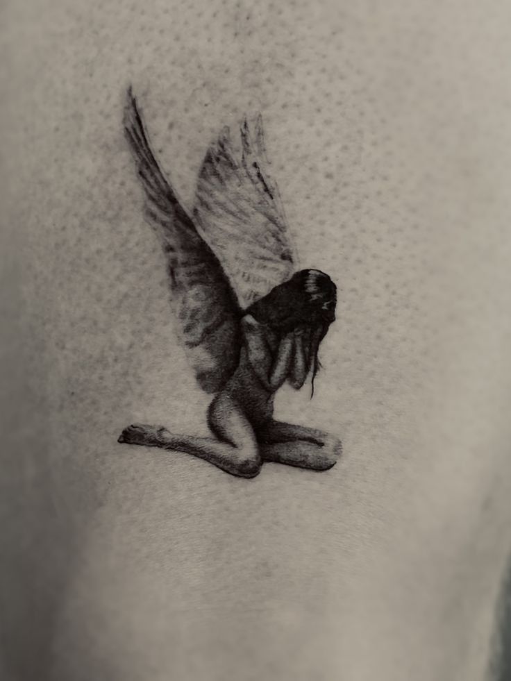 Weeping Angel semi-permanent temporary tattoo